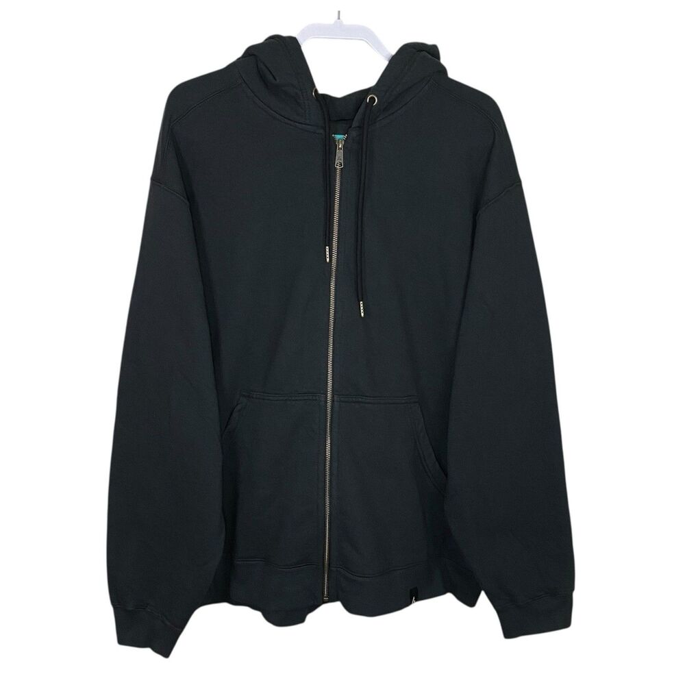 American Giant Hoodie Mens Large Black Classic Full Zip Heavyweight USA NEW